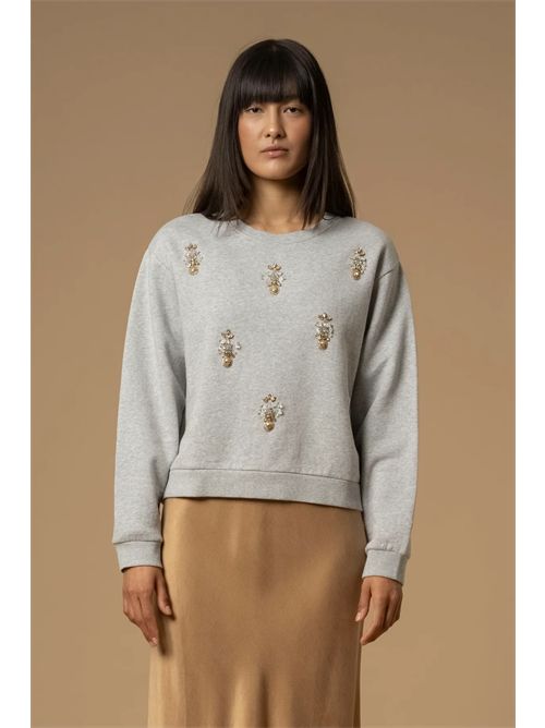 Felpa con dettaglio in perle e strass KOCCA | CLEMENTINA/M9001